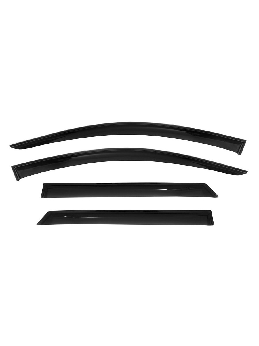 Дефлекторы окон Vinguru HUYNDAI Tucson 2015-2018, 2018-2021 /накладные/скотч /к-т 4 шт./ литьевой поликарбонат / Хендай Туксон