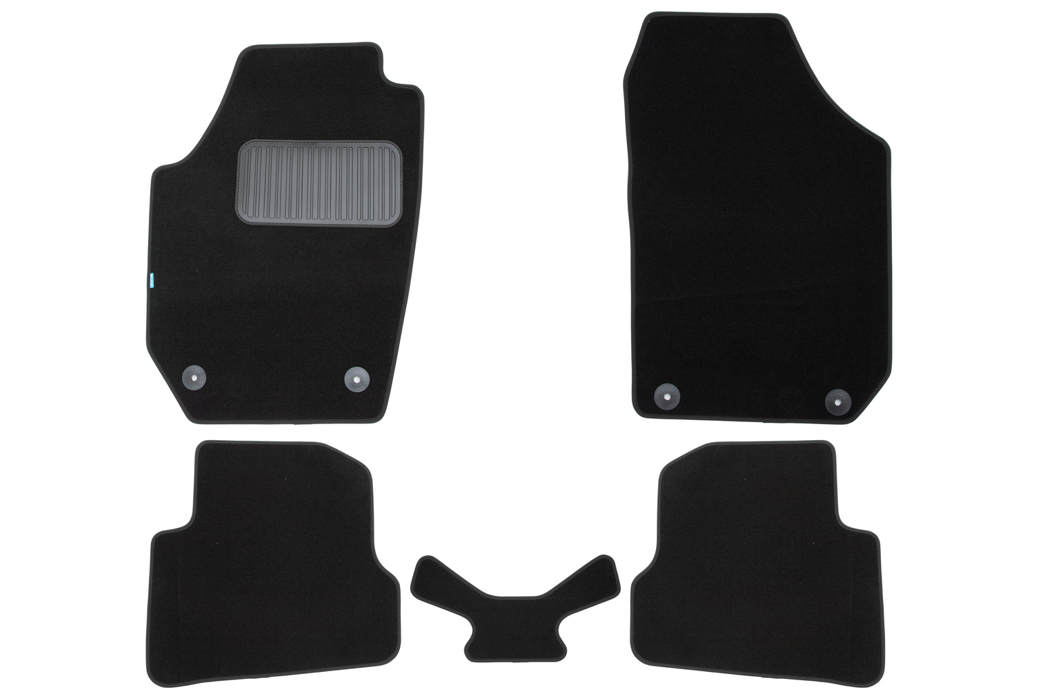 Коврики в салон Klever Premium SKODA Fabia, Fabia Scout 2007-2010, 2010-2014 хб., 5 шт. (текстиль) / Шкода Фабия