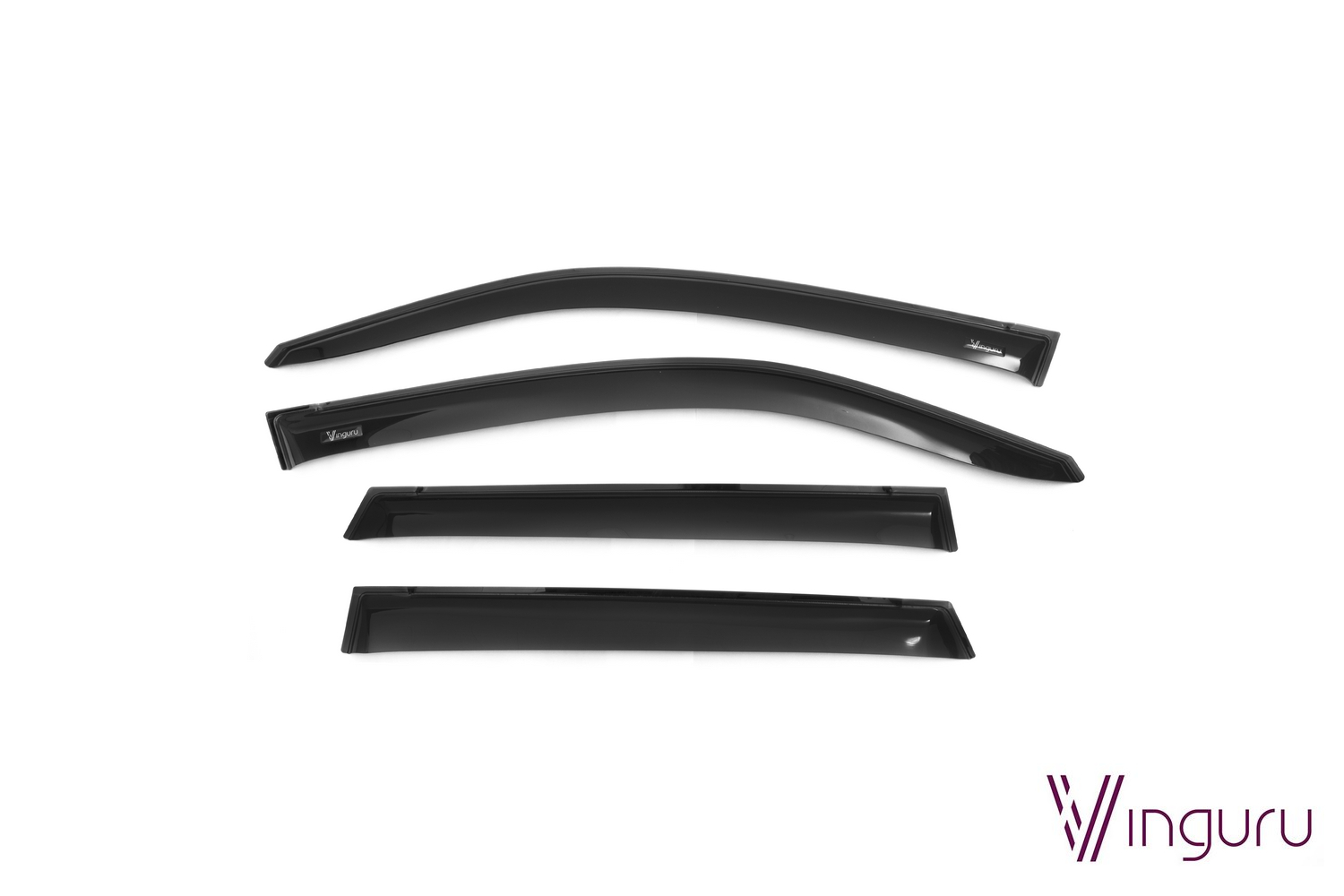 Дефлекторы окон Vinguru SUZUKI Vitara II 2014-2018, 2018- /накладные/скотч/к-т 4 шт./акрил / Сузуки Витара