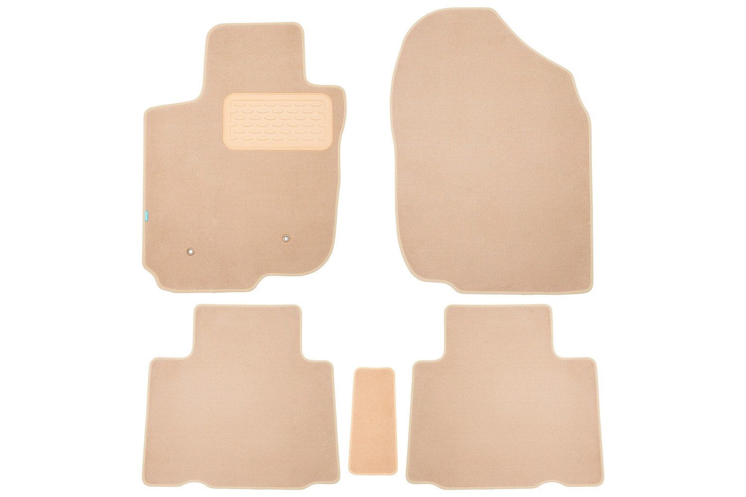 Коврики в салон Klever Premium TOYOTA Rav 4 Long 2005-2010, ун., 5 шт. (текстиль, бежевые) / Тойота Рав 4