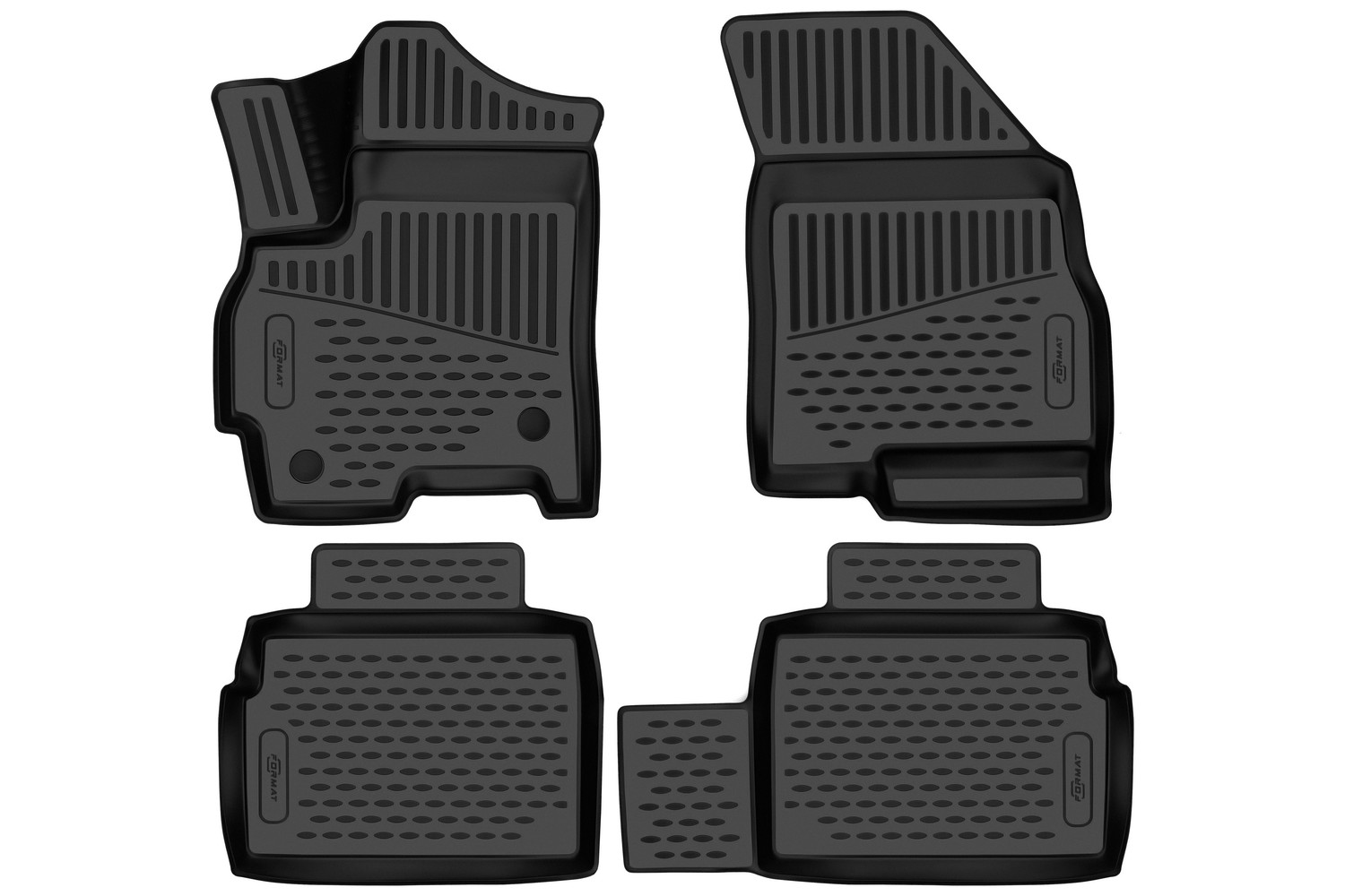 Коврики 3D в салон для EXEED LX 2022-, Внедорожник, 4шт. (ПУ, повышенная износостойкость) / Эксид ЛХ