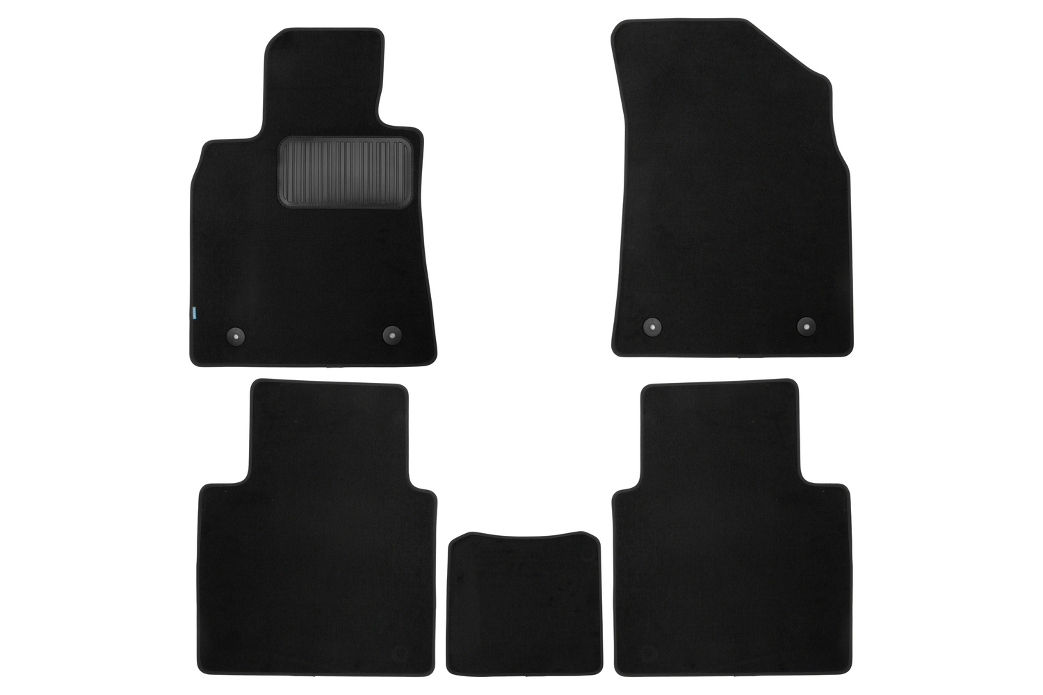 Коврики в салон Klever Premium GEELY GC9, 2015-2019, сед., 5 шт. (текстиль) / Джили GС9