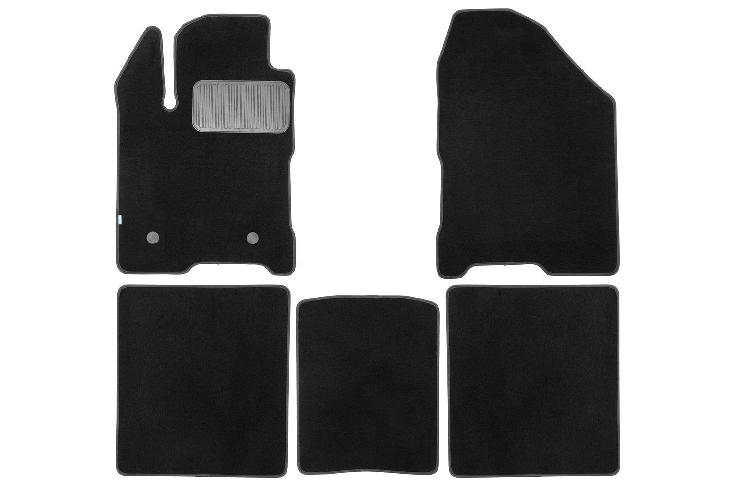 Коврики ворсовые для LADA (ВАЗ) Aura 2024 - н.в. Седан - 5 шт. коврики текстильные в салон Klever Premium / Лада