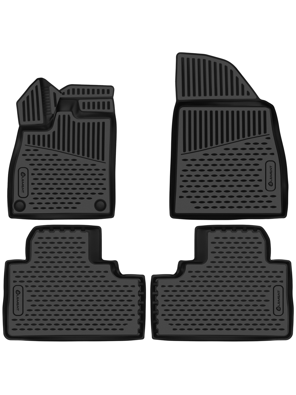 Коврики 3D в салон для GAC GS8 (II) 2021 - Внед, 4шт. (полиуретан) / Гак ГС8