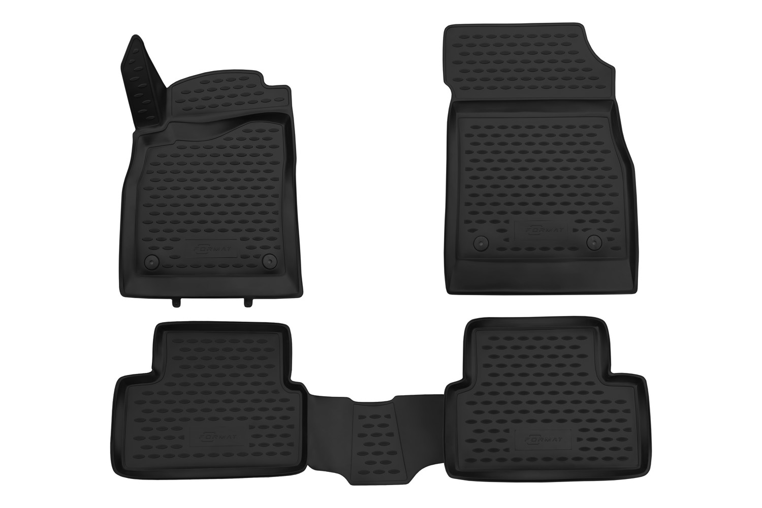 Коврики 3D в салон для CHEVROLET Cruze (I, Ir), 2009-2015, 4 шт. (ПУ, повышенная износостойкость) / Шевроле Круз