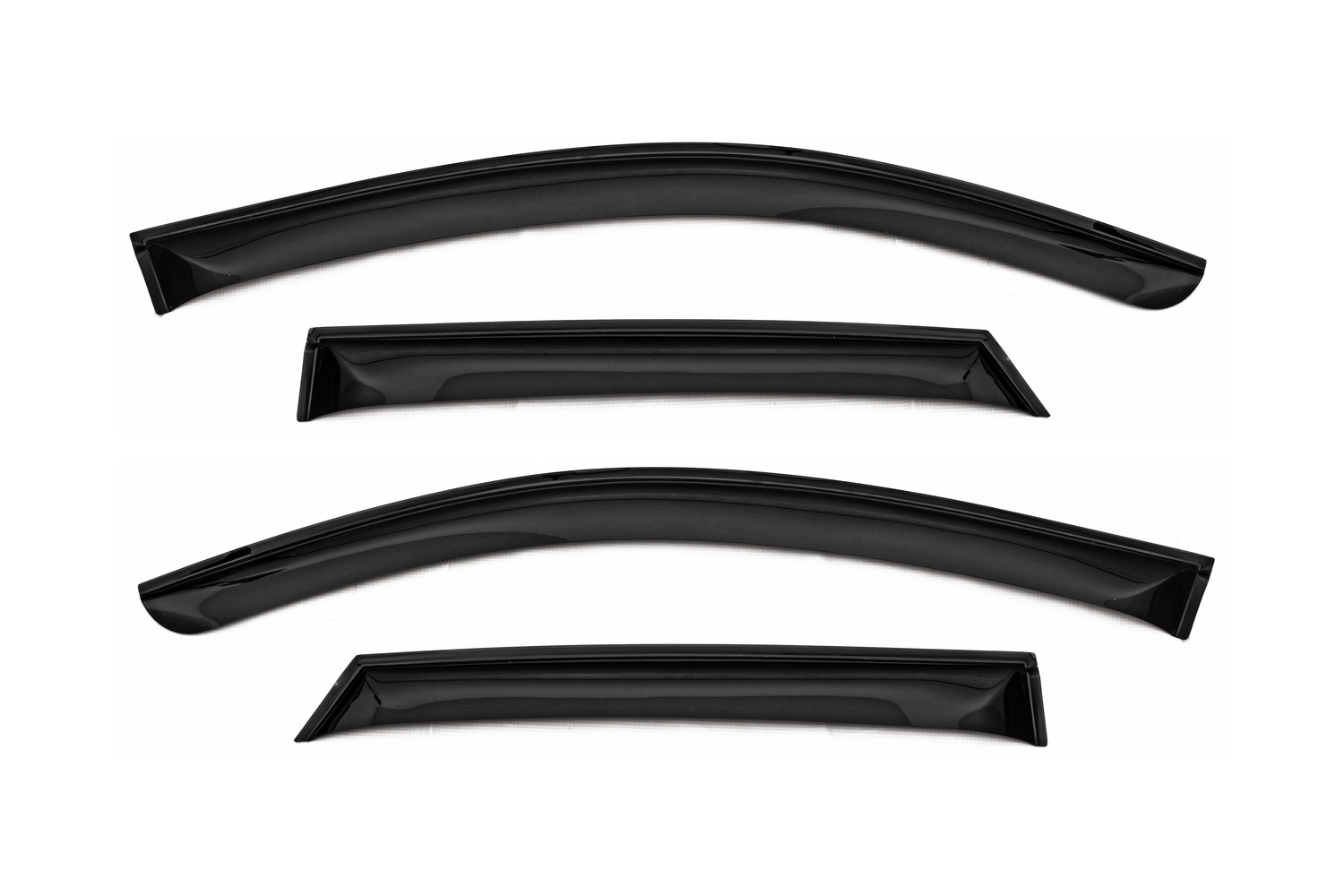 Дефлектор окон (НАКЛАДНОЙ скотч 3М) 4 шт. для AUDI Q3 I 2011-2018 внедорожник / Ауди Ку3