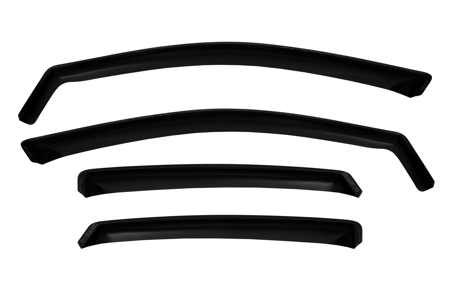 Дефлектор окон (ВСТАВНОЙ ПОД РЕЗИНКУ), 4 шт., для RENAULT ARKANA I 2019-, кроссовер / Рено Аркана