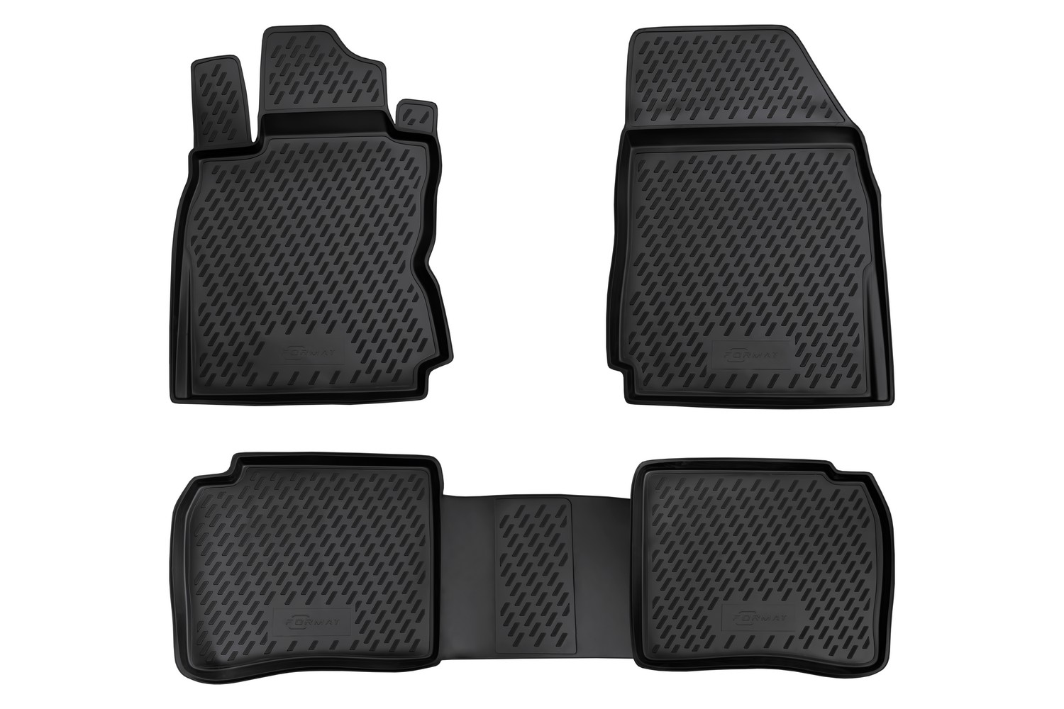 Коврики в салон для NISSAN Note (I, Ir), 2005-2013, 4 шт. (ПУ, повышенная износостойкость)  / Ниссан Ноут