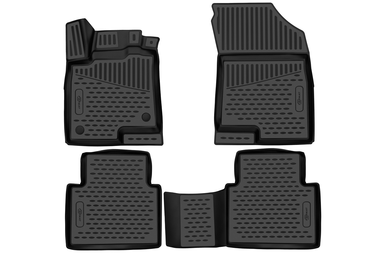 Коврики 3D в салон, для HAVAL Jolion 2021-, 4WD, Внед, 5 дв., 4шт. (ПУ, повышенная износостойкость) / Хавал Джолион