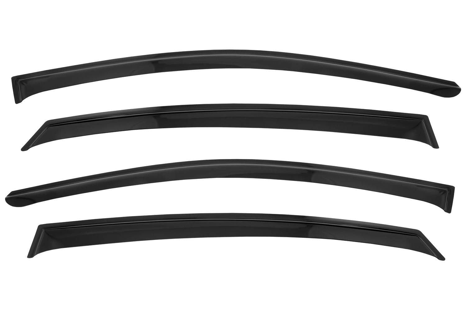 Дефлектор окон (НАКЛАДНОЙ скотч 3М) 4 шт. для NISSAN ALMERA III (G15) 2012-2018 седан / Ниссан Альмера