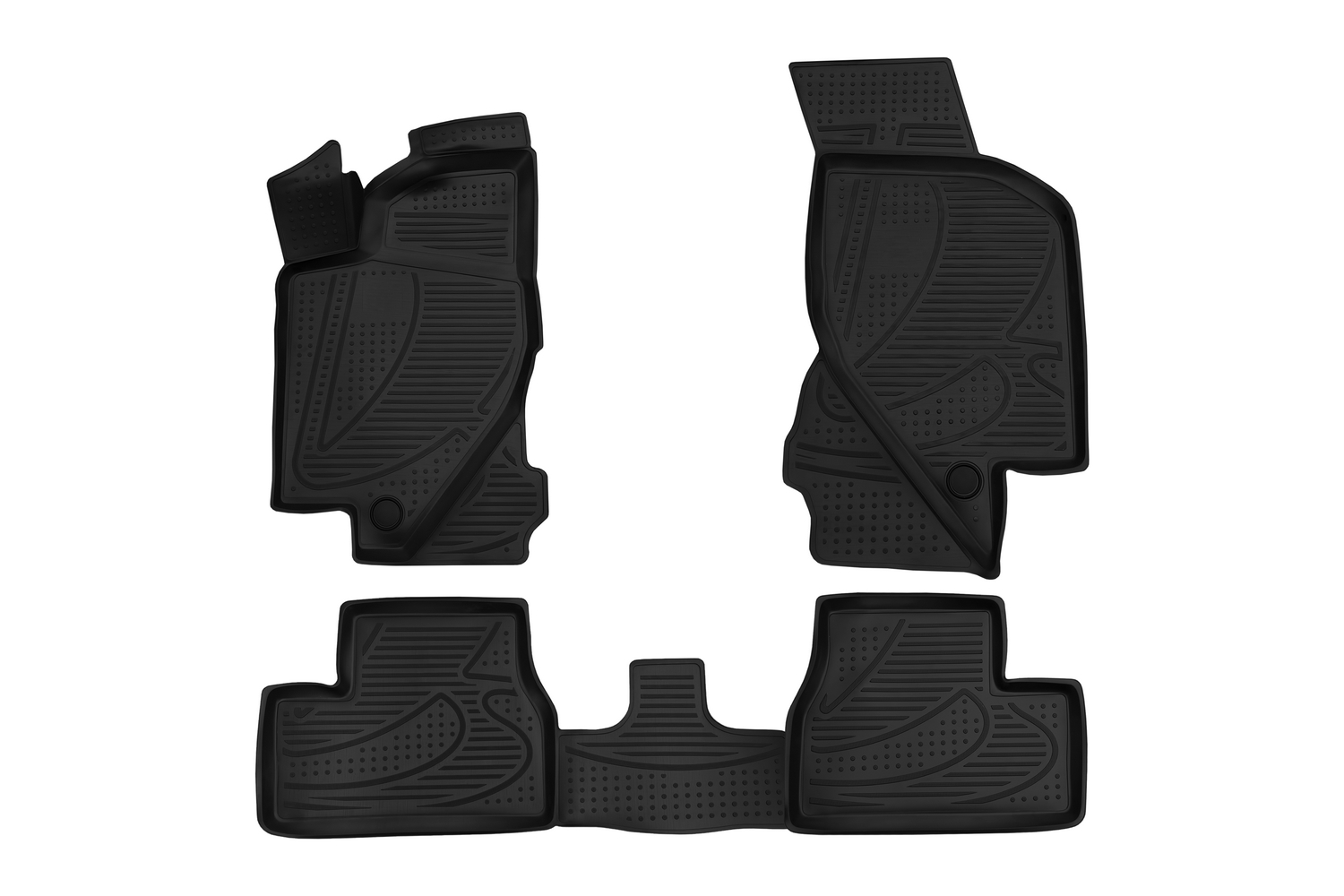 Коврики 3D в салон LADA Granta, 2011-, 4 шт. (ПУ, повышенная износостойкость) / Лада Гранта