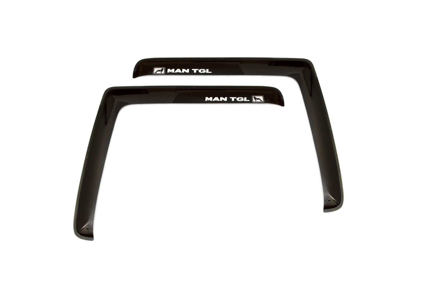 Дефлектор окон 2 шт. для MAN TGL, накладной, скотч 3М, дымчатый / Ман ТГЛ