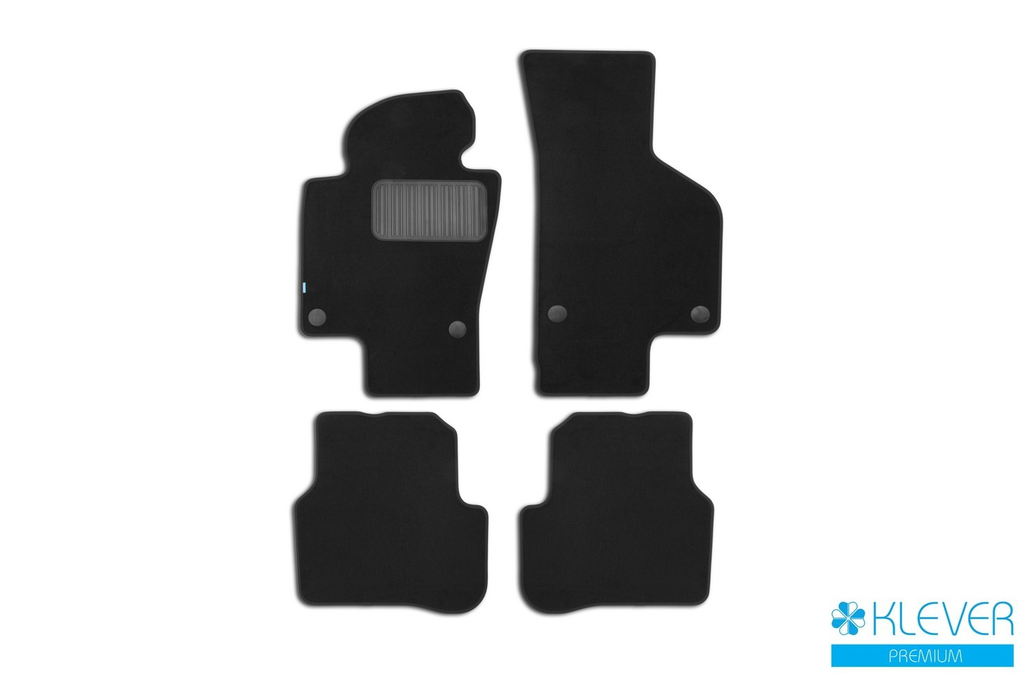 Коврики в салон Klever Premium VOLKSWAGEN Passat (B6) АКПП 2005-2010, сед., 4 шт. (текстиль) / Фольксваген Пассат
