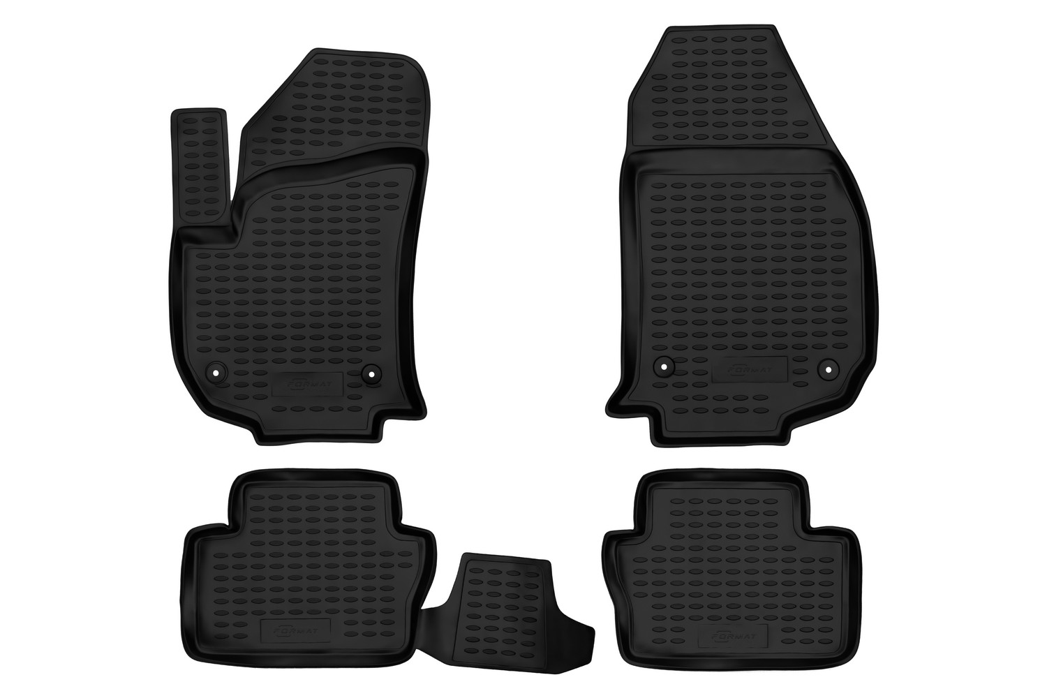 Коврики в салон для OPEL Zafira (B, C), 2005-2019, 4 шт. (ПУ, повышенная износостойкость) / / Опель Зафира