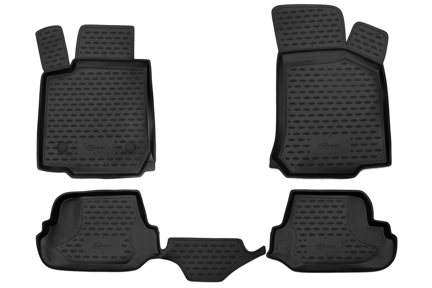 Коврики в салон для SKODA Octavia Tour (I, Ir), 1996-2011, 4 шт. (ПУ, повышенная износостой / Шкода Октавия