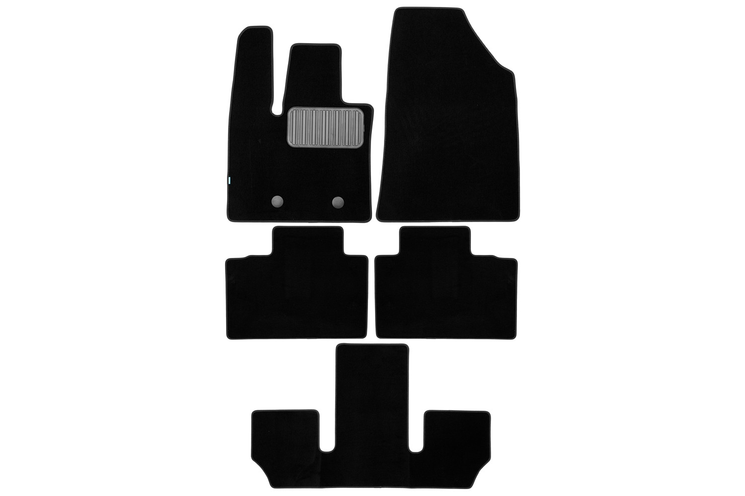 Коврики в салон Klever Premium для WEY 07 2024 - Внедорожник 5 дв. 5шт. (текстиль) / Вей