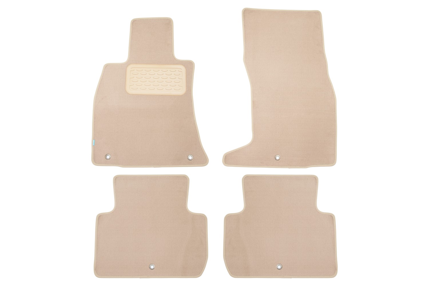 Коврики в салон Klever Premium KIA Stinger 2020-, лифтбек, 4 шт. (текстиль, бежевые) / Киа Стингер