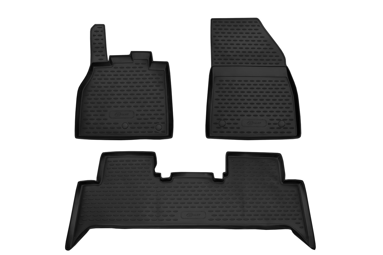 Коврики в салон для RENAULT Scenic (III, IIIr, IIIr2), 2009-2016, 3 шт. (ПУ, повышенная изн / Рено Сценик