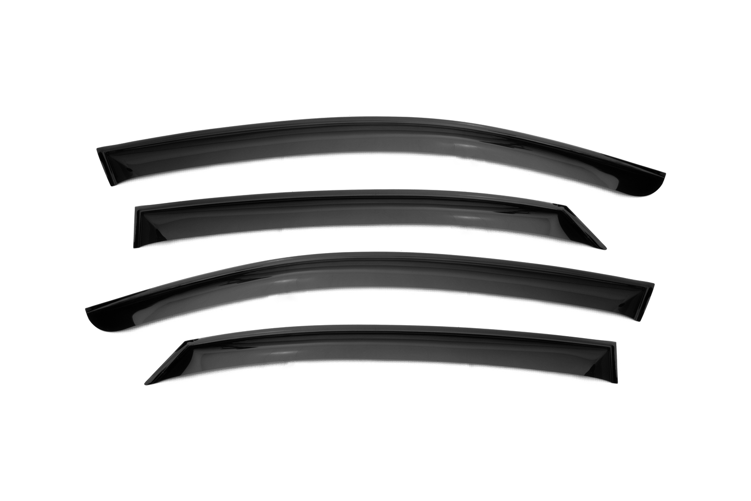 Дефлектор окон (НАКЛАДНОЙ скотч 3М) 4 шт., для HYUNDAI SOLARIS II, 2017-, седан / Solaris HS 2022 - / Хендай Солярис