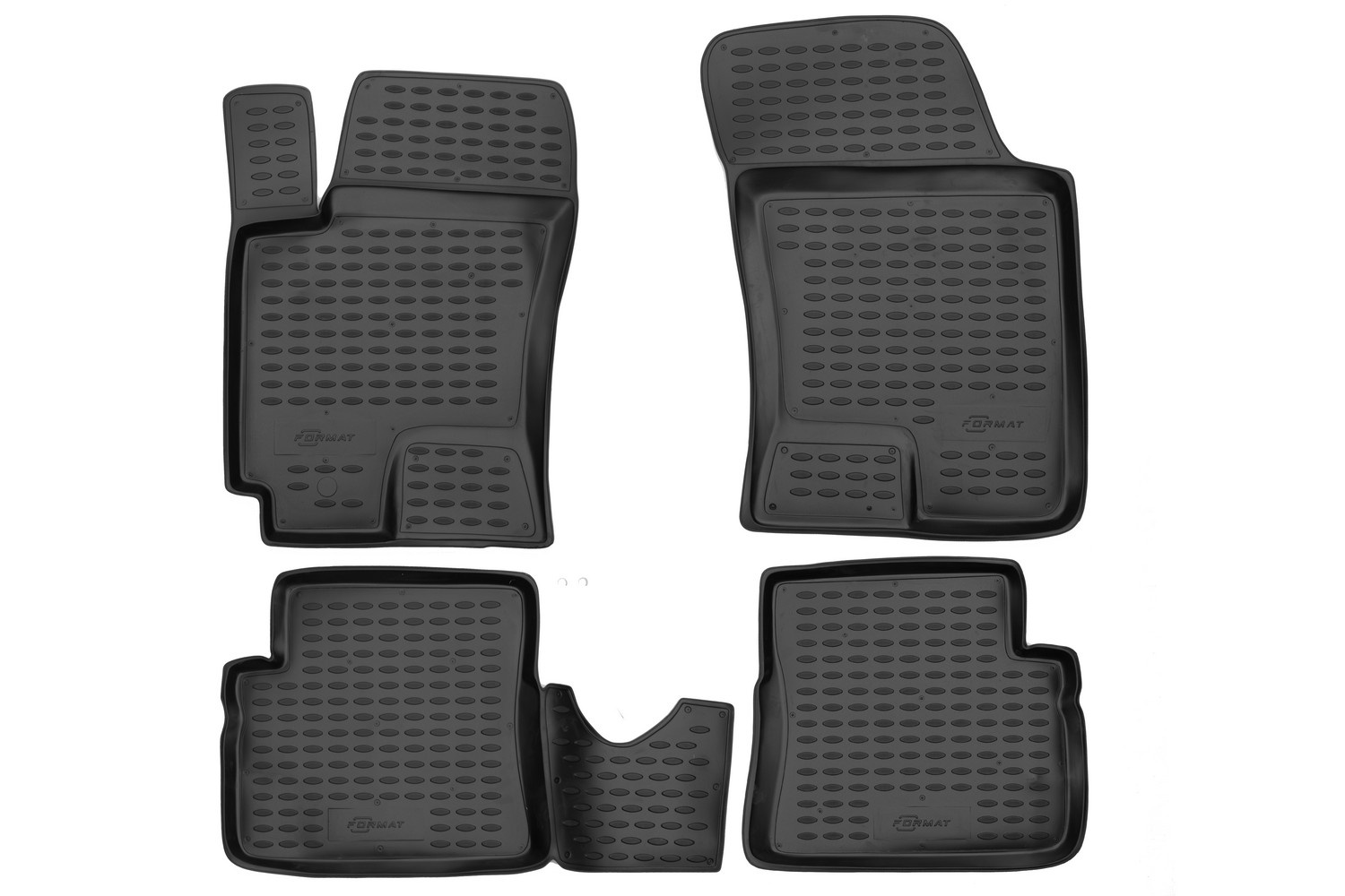 Коврики в салон для HYUNDAI Getz (I, Ir), 2002-2011, 4 шт. (ПУ, повышенная износостойкость) / Хендай Гетц