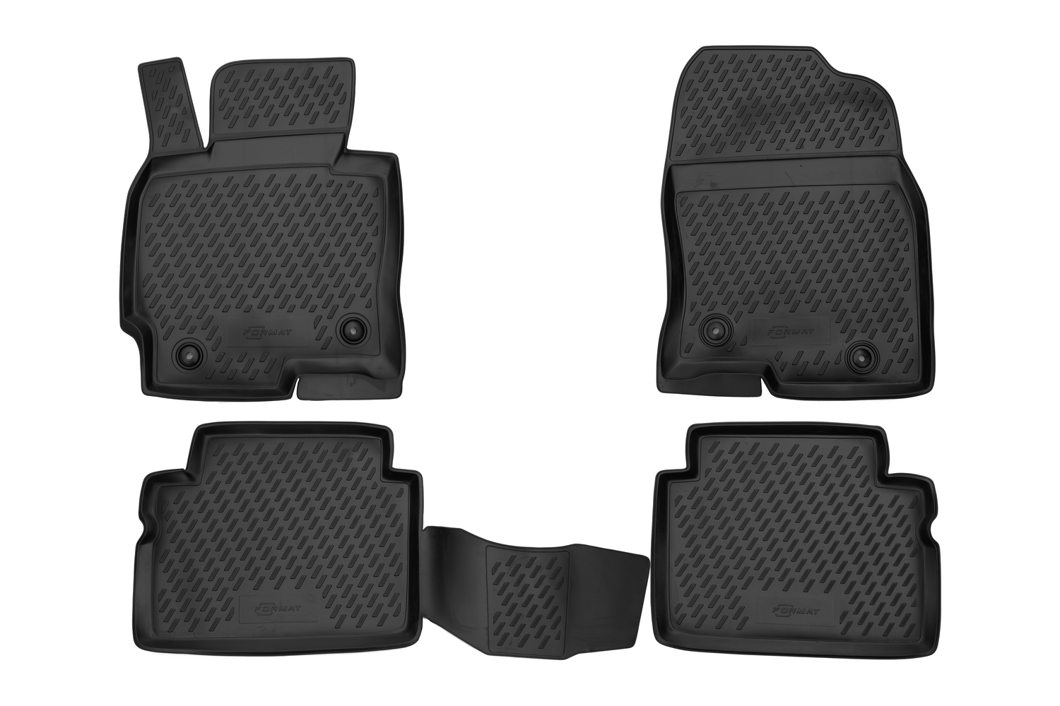 Коврики в салон для MAZDA CX5 (I, Ir), 2011-2017, 4 шт. (ПУ, повышенная износостойкость) /  / Мазда СХ-5