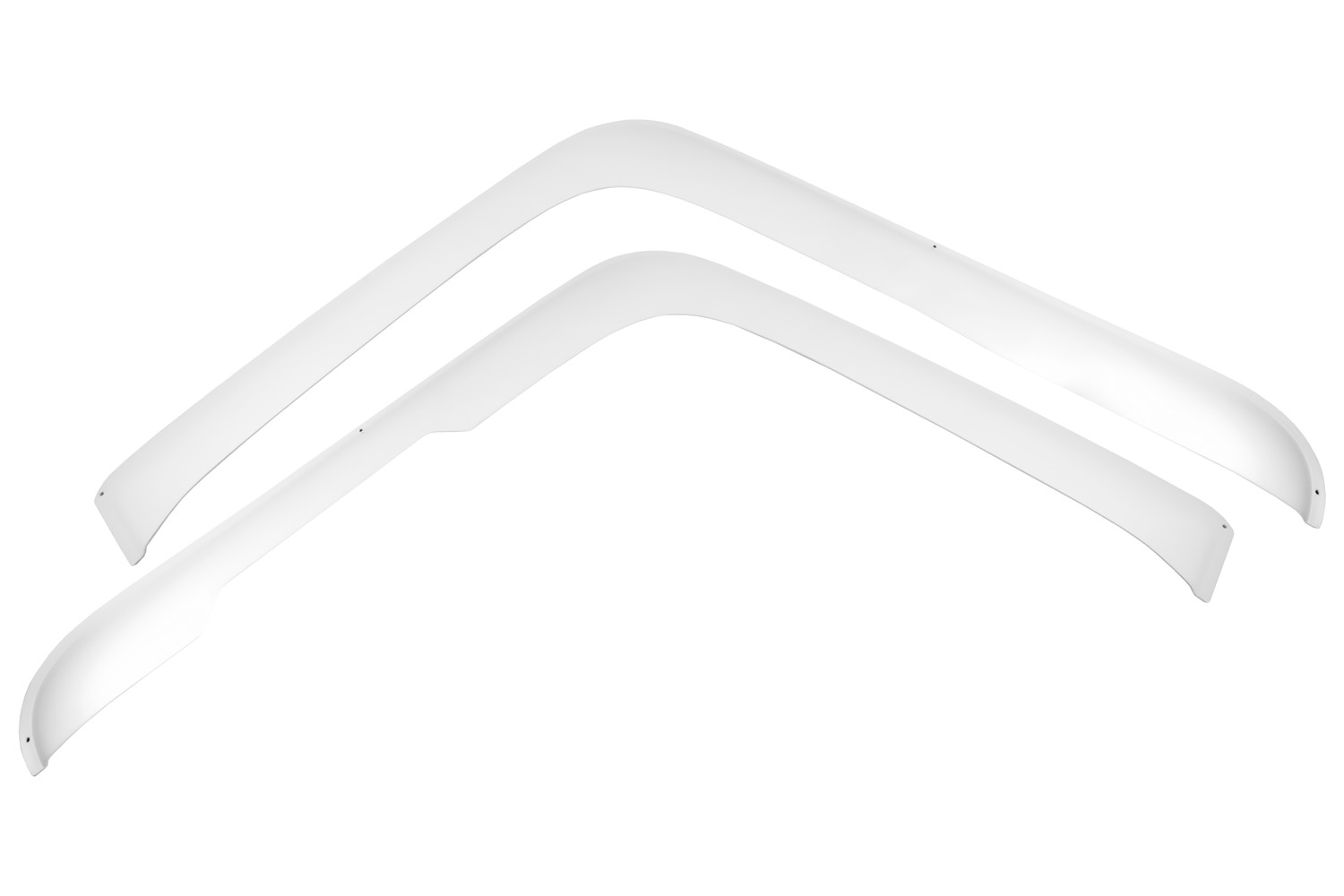 Дефлекторы окон для SHACMAN X3000 2022- белый (2 шт.), накладной / Шакман Х3000