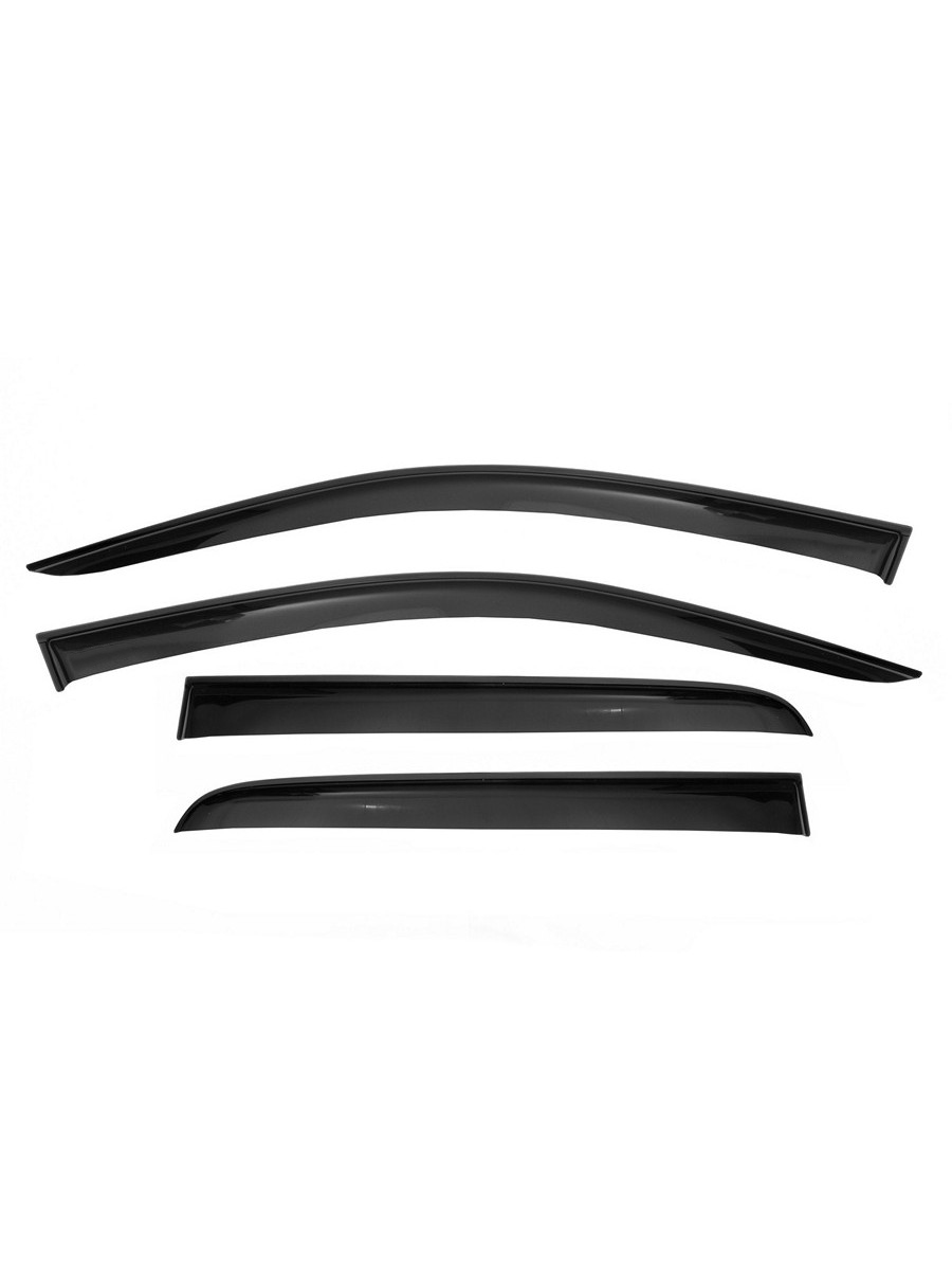 Дефлекторы окон Vinguru FORD Explorer 2010-2015, 2015-2017, 2017-2019 /накладные/скотч /к-т 4 шт./литьевой поликарбонат / Форд Эксплорер