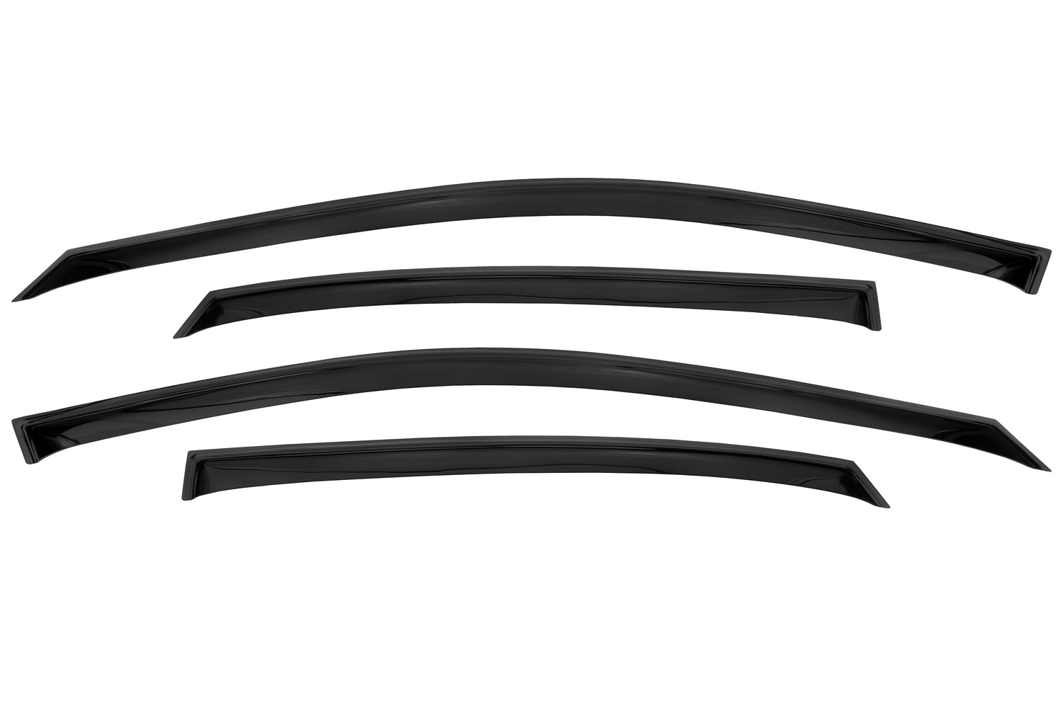 Дефлектор окон, НАКЛАДНОЙ скотч 3М, 4 шт., для BAIC U5 / U5  Plus 2023-, седан / Ю5 / БАИК Ю5