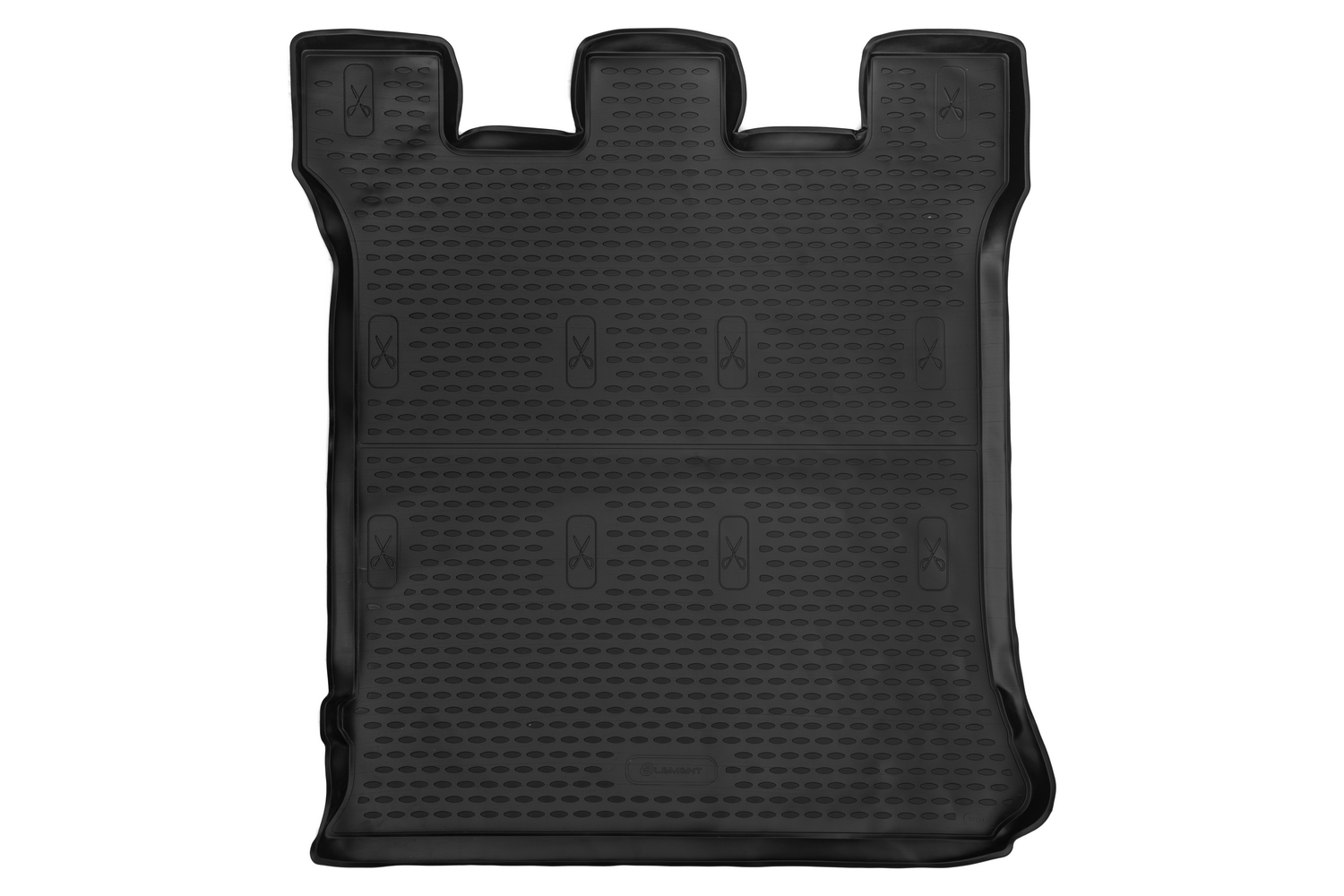 Коврик автомобильный подходит для VOLKSWAGEN Sharan, 1995-2010 минивэн, высота борта 38мм, Европа, 1шт. (полиуретан)