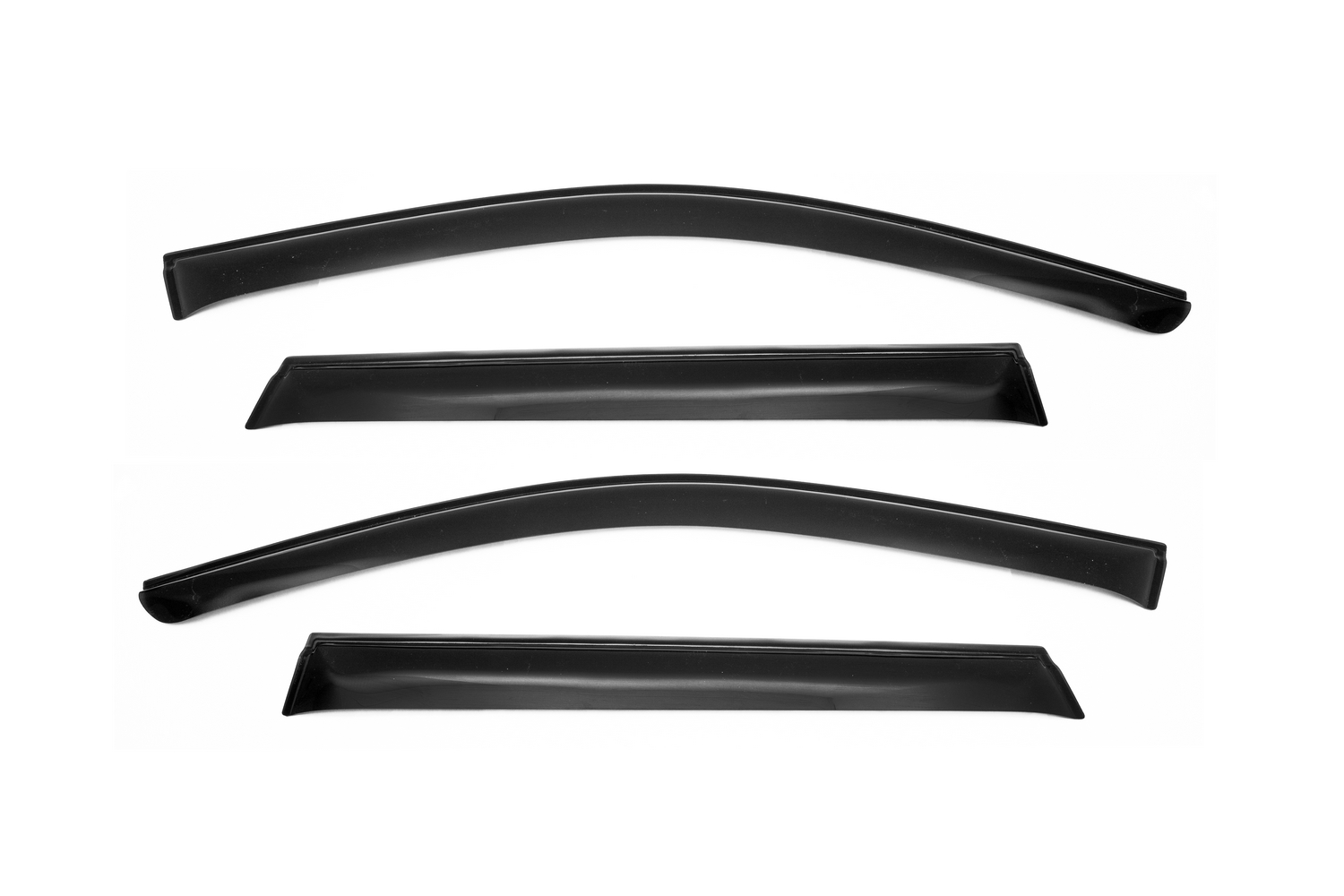 Дефлектор окон (НАКЛАДНОЙ скотч 3М) 4 шт. для VOLKSWAGEN TOUAREG II 2010-2018 внедорожник / Фольксваген Туарег