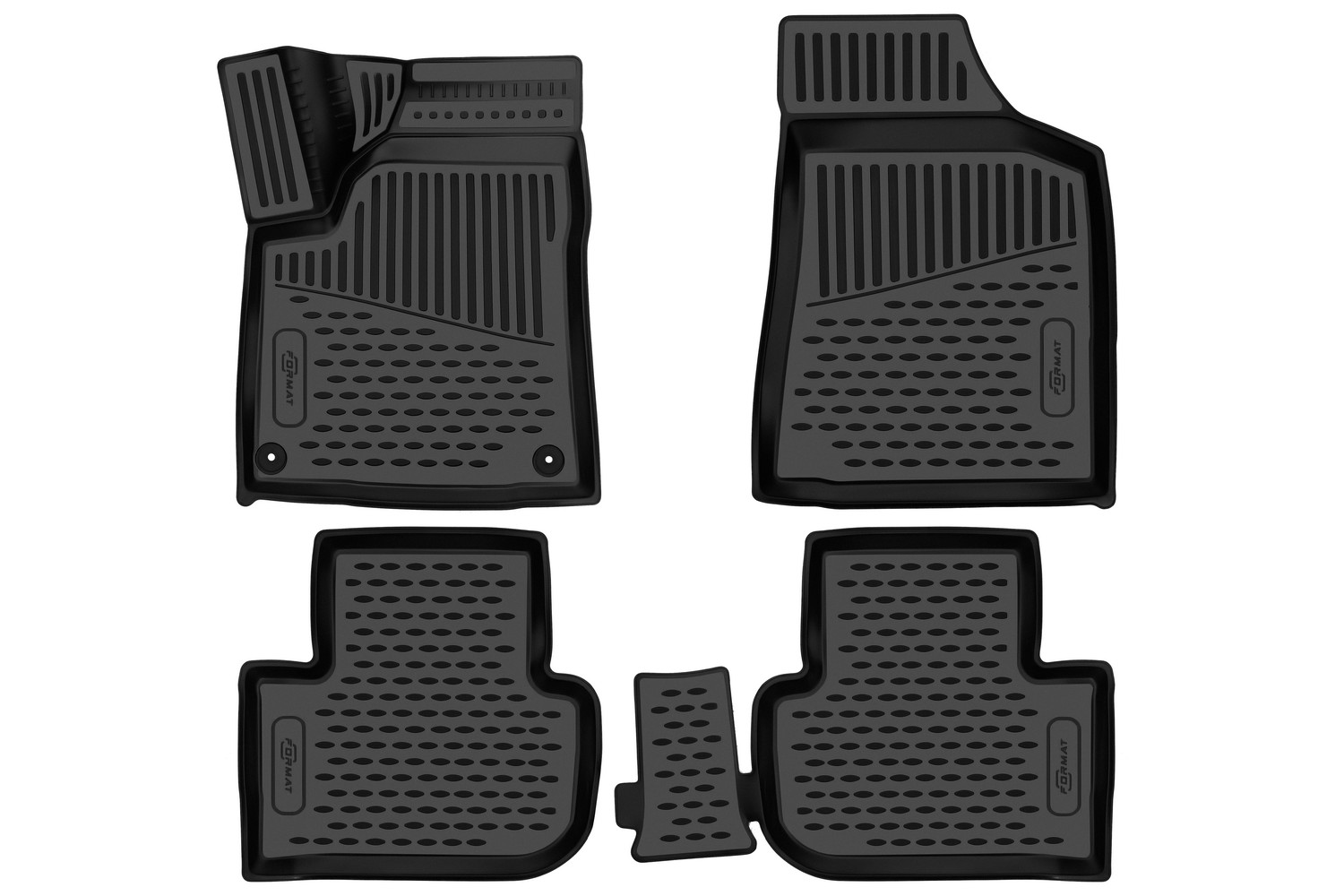 Коврики 3D в салон для FAW Bestune T77 2021-, 4шт. (ПУ, повышенная износостойкость) / ФАВ Бестюн Т77