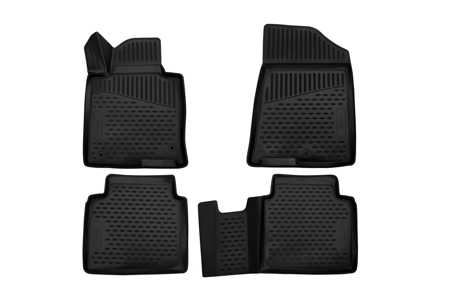 Коврики 3D в салон HYUNDAI Sonata 09/2017-, сед., 4 шт. (ПУ, повышенная износостойкость) / Хендай Соната