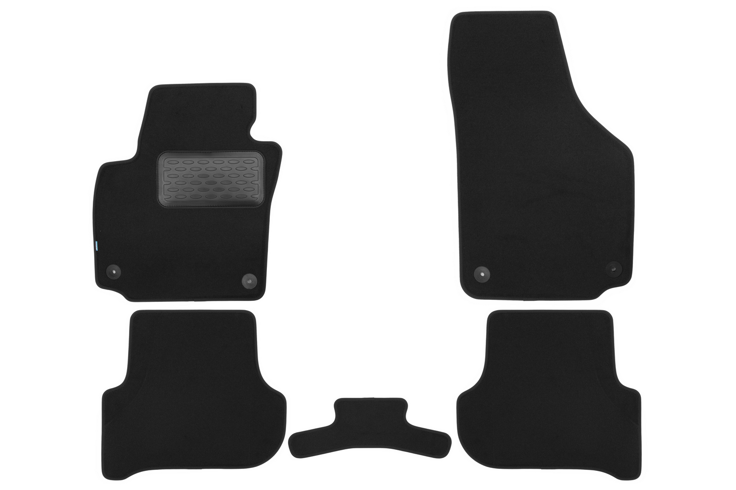 Коврики в салон Klever Premium SKODA Yeti 2009-2014, 2013-2018, кросс., 5 шт. (текстиль) / Шкода Йети