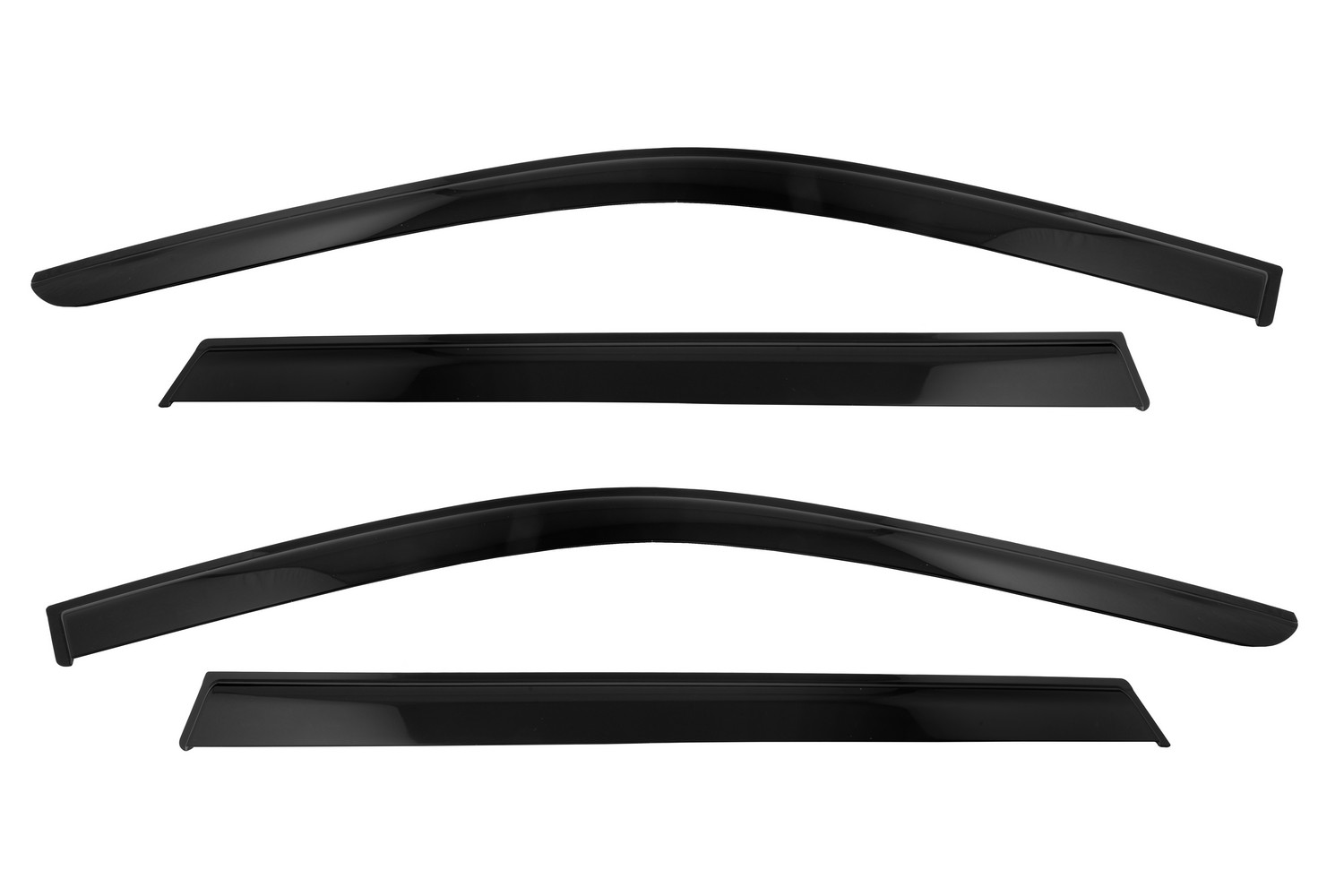 Дефлектор окон (НАКЛАДНОЙ скотч 3М) (4 шт.) для ВАЗ 2190 "Гранта" седан 2011- / Лада Гранта