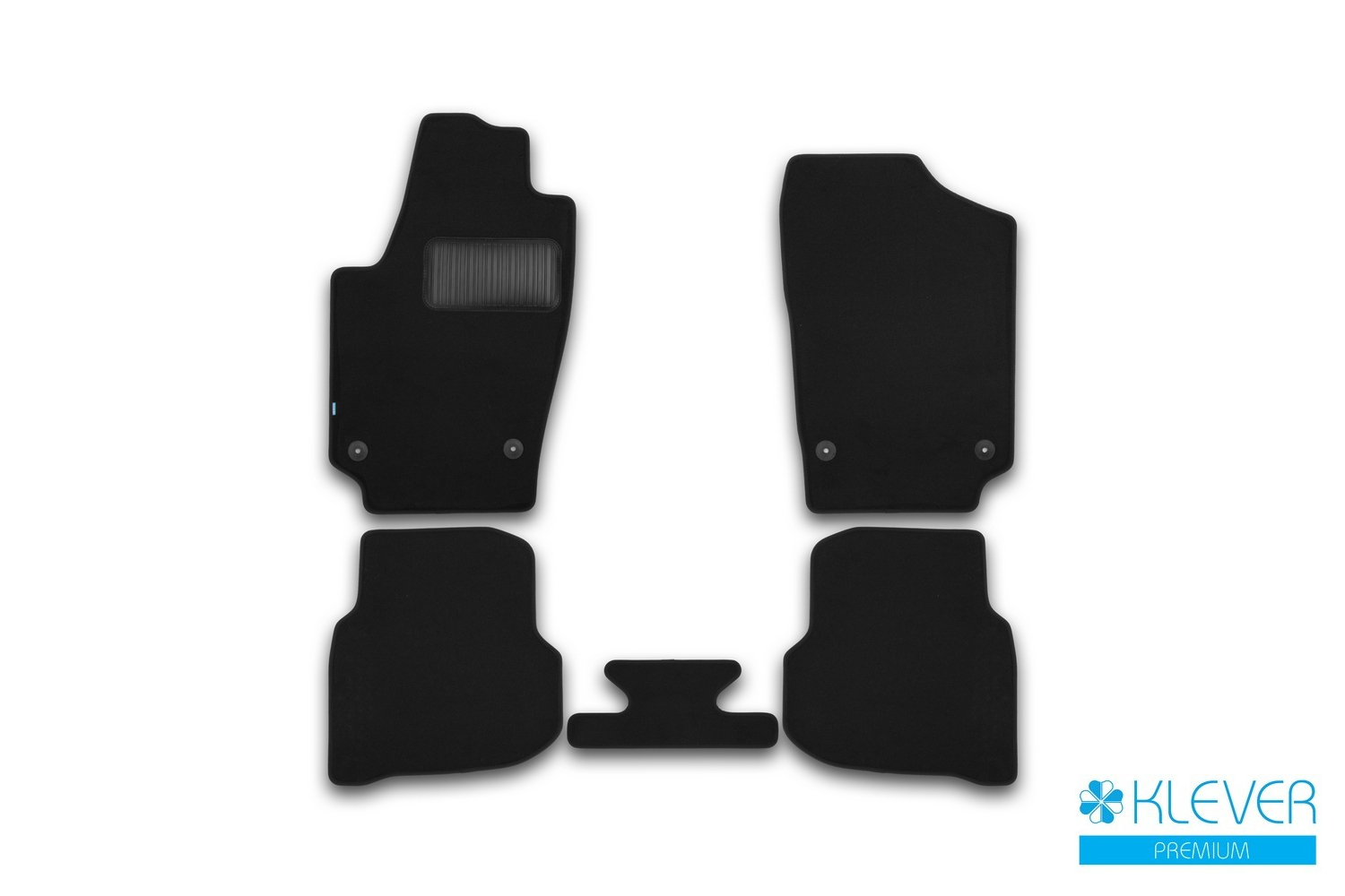 Коврики в салон Klever Premium VOLKSWAGEN Polo Sedan, 2009-2015, 2014-2020, сед., 5 шт. (текстиль) / Фольксваген Поло