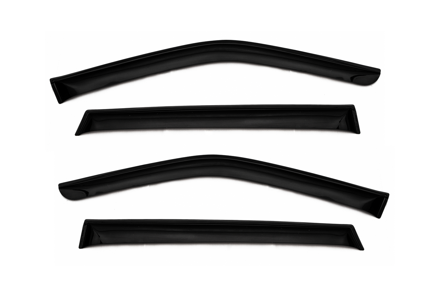 Дефлектор окон (НАКЛАДНОЙ скотч 3М) 4 шт. для LAND ROVER FREELANDER II 2006-2010 внедорожник / Ленд Ровер Фриландер