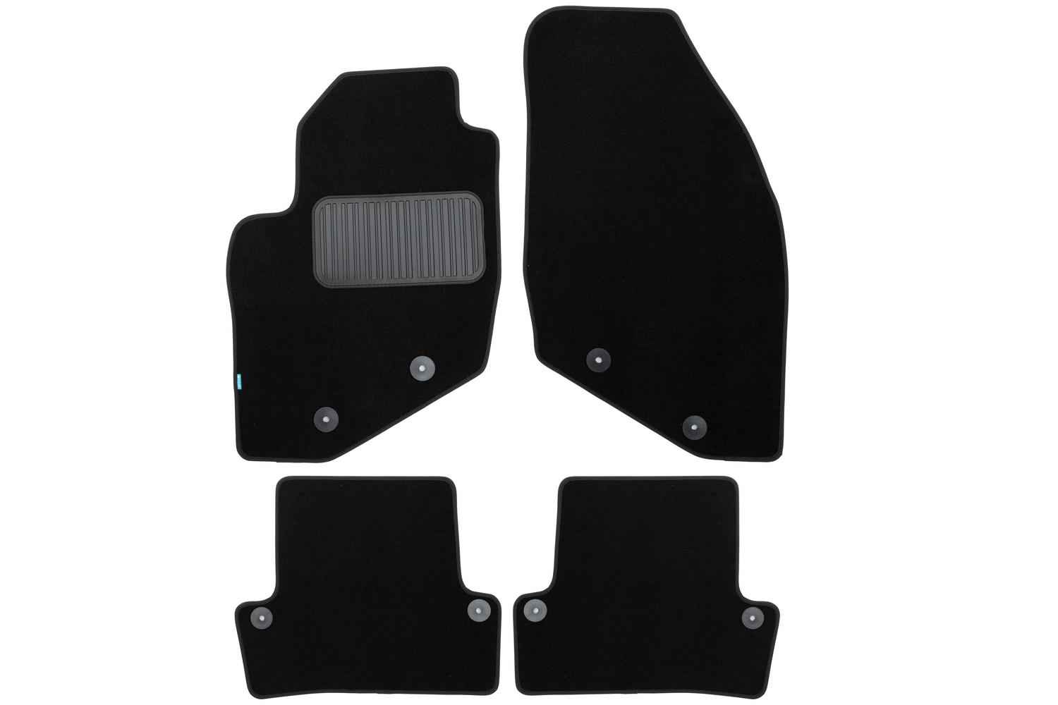 Коврики в салон Klever Premium VOLVO S60 АКПП 2000-2004, 2004-2009, сед., 4 шт. (текстиль) / Вольво С60