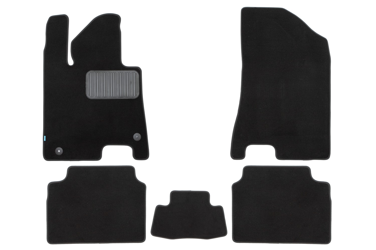 Коврики в салон Klever Premium KIA K5 2020-, сед., 5 шт. (текстиль) / Киа К5