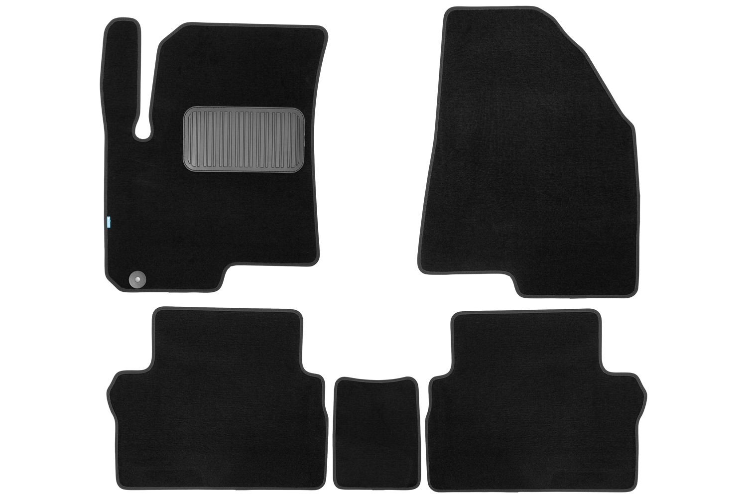 Коврики ворсовые для JETOUR X50 2024 - н.в. Внедорожник 5 дв. - 5 шт. коврики текстильные в салон Klever Premium / Джитур / Джитур Х50