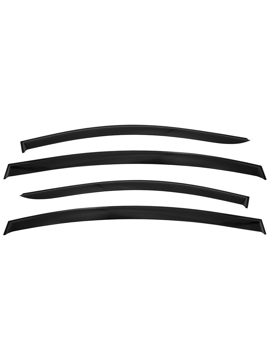 Дефлекторы окон Vinguru CHEVROLET Cruze 2009-2012 /сед/накладные/скотч/к-т 4 шт./материал литьевой поликарбонат / Шевроле Круз