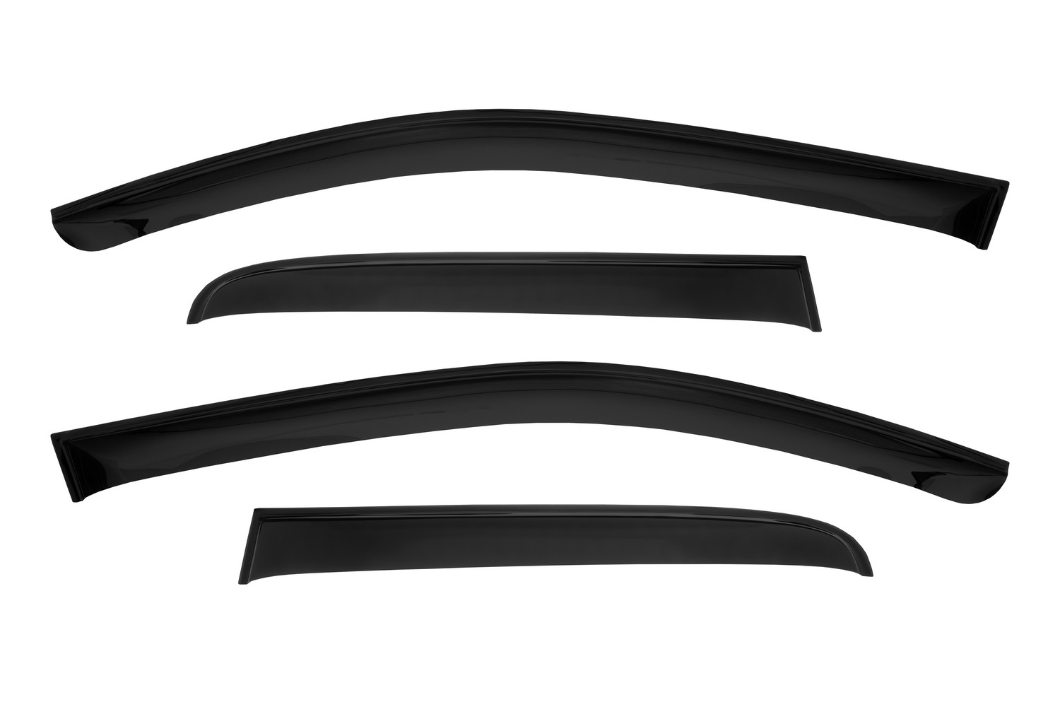 Дефлектор окон (НАКЛАДНОЙ скотч 3М) 4 шт., для RENAULT Duster II, 2020-, кроссовер / Рено Дастер