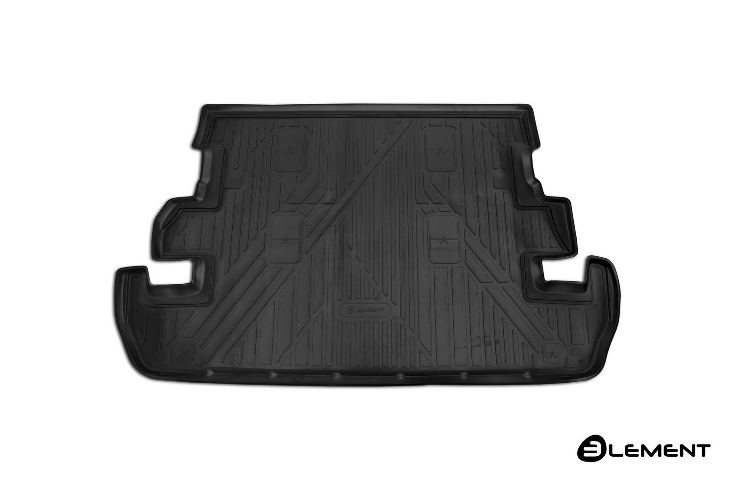 Коврик автомобильный, подходит для TOYOTA LC200, 2012-, кросс., 7 мест, 1 шт. (полиуретан)