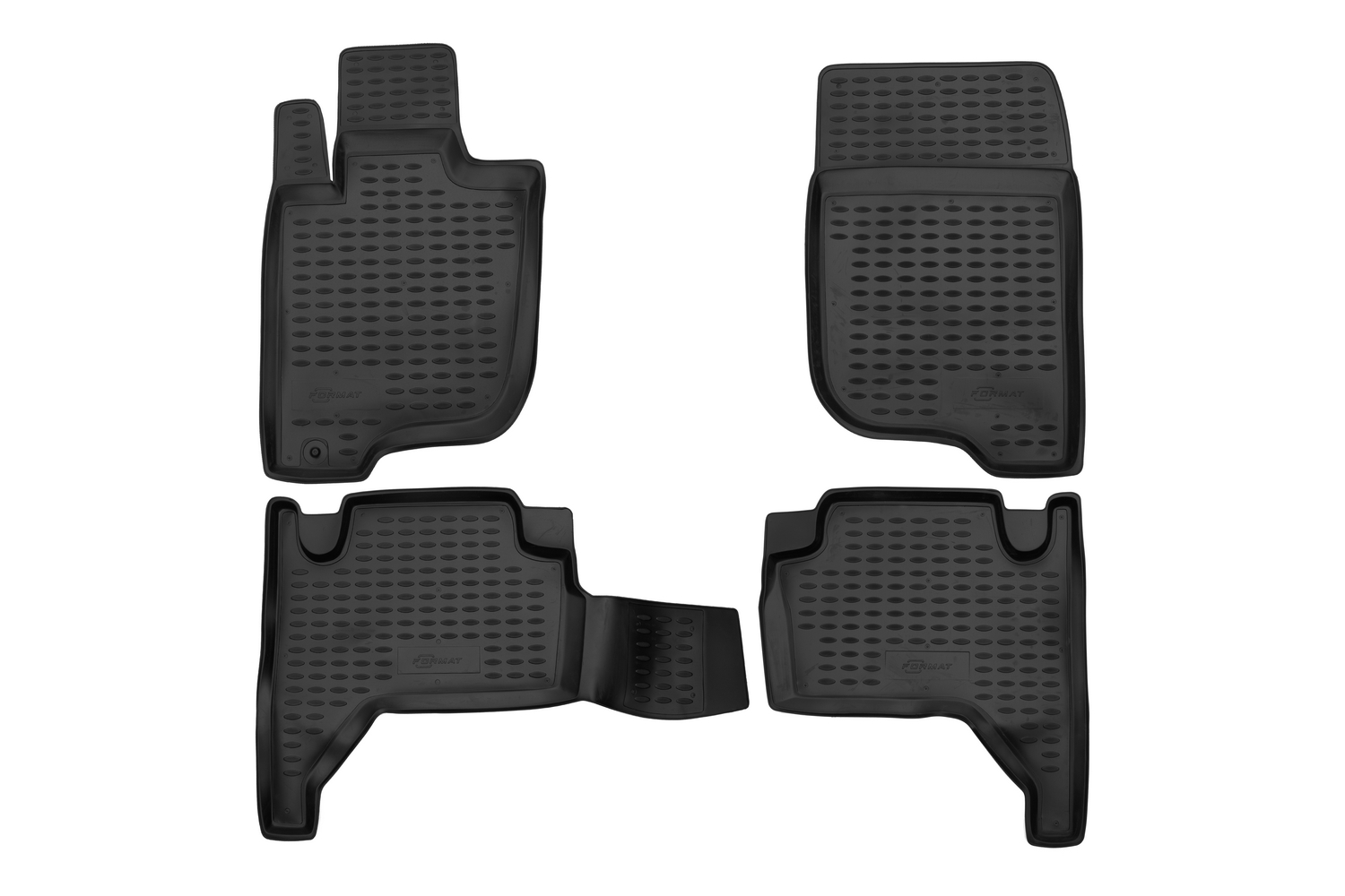 Коврики в салон MITSUBISHI L-200 IV 2005-2015, 4 шт. (ПУ, повышенная износостойкость) / Митсубиси Л200