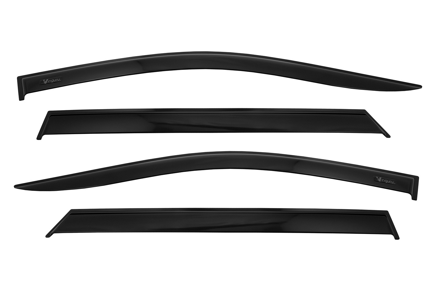 Дефлекторы окон Vinguru для а/м Omoda C5 2022-н.в. /внедорожник/накладные/к-т 4шт/литьевой поликарбонат/ / Омода Ц5