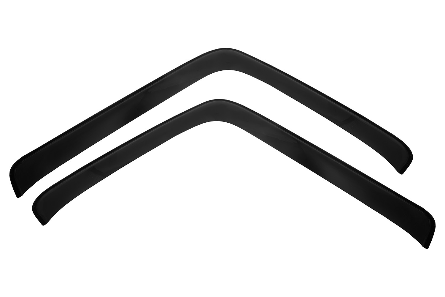 Дефлекторы окон для JAC N200 2022- дымка (2 шт.), накладной / Джак Н200