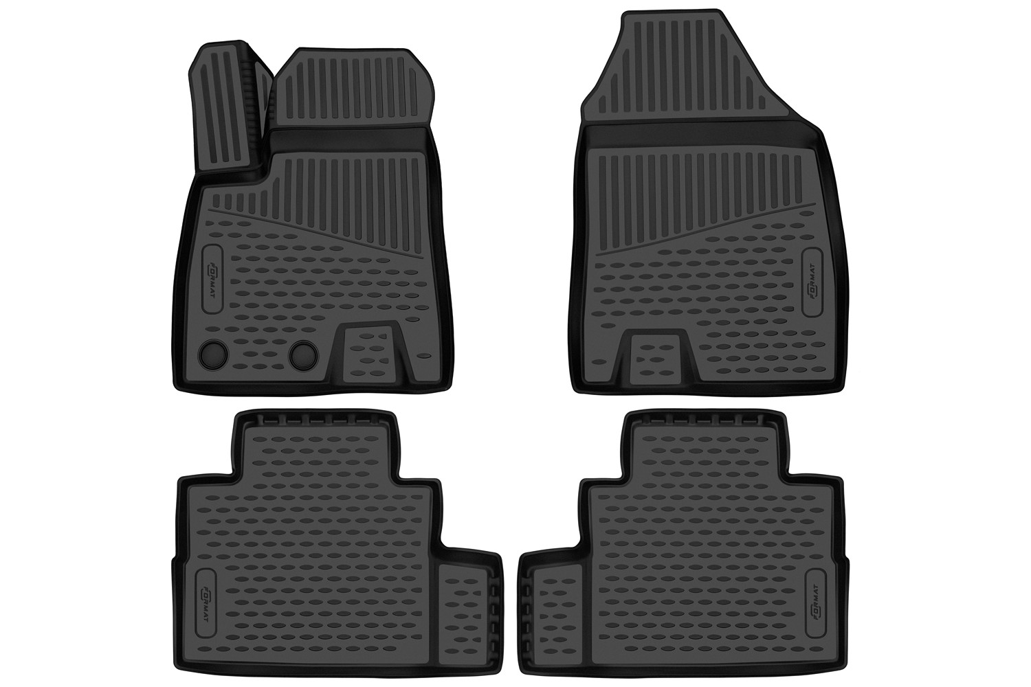 Коврики 3D в салон для JETOUR Dashing 2023-, 4шт. (ПУ, повышенная износостойкость) / Джитур Дашинг