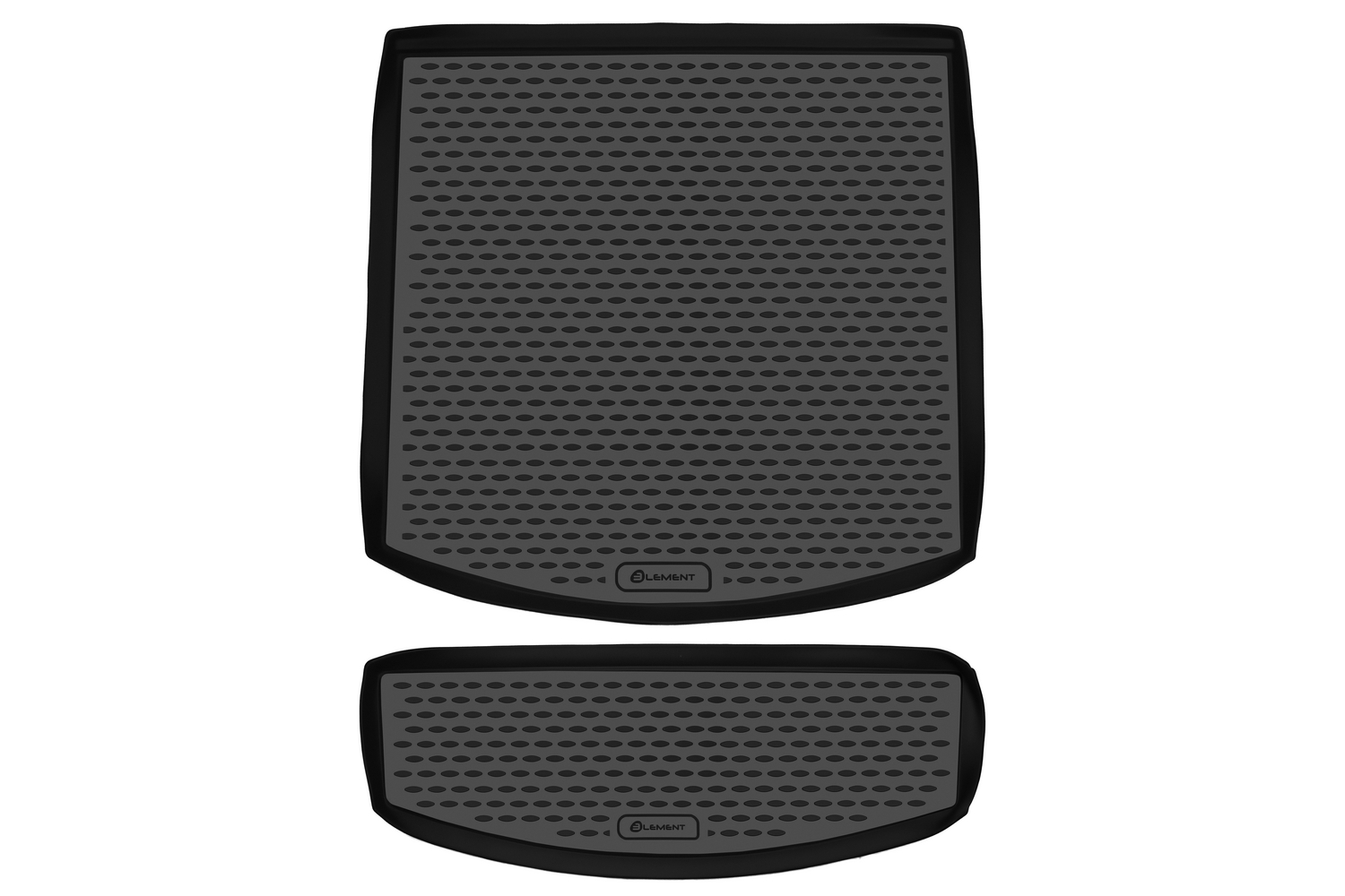 Коврик автомобильный, подходит для VW Touran (I) 2003-2010, (II) 2010-2015,мв., 2 части, 7 мест (полиуретан)