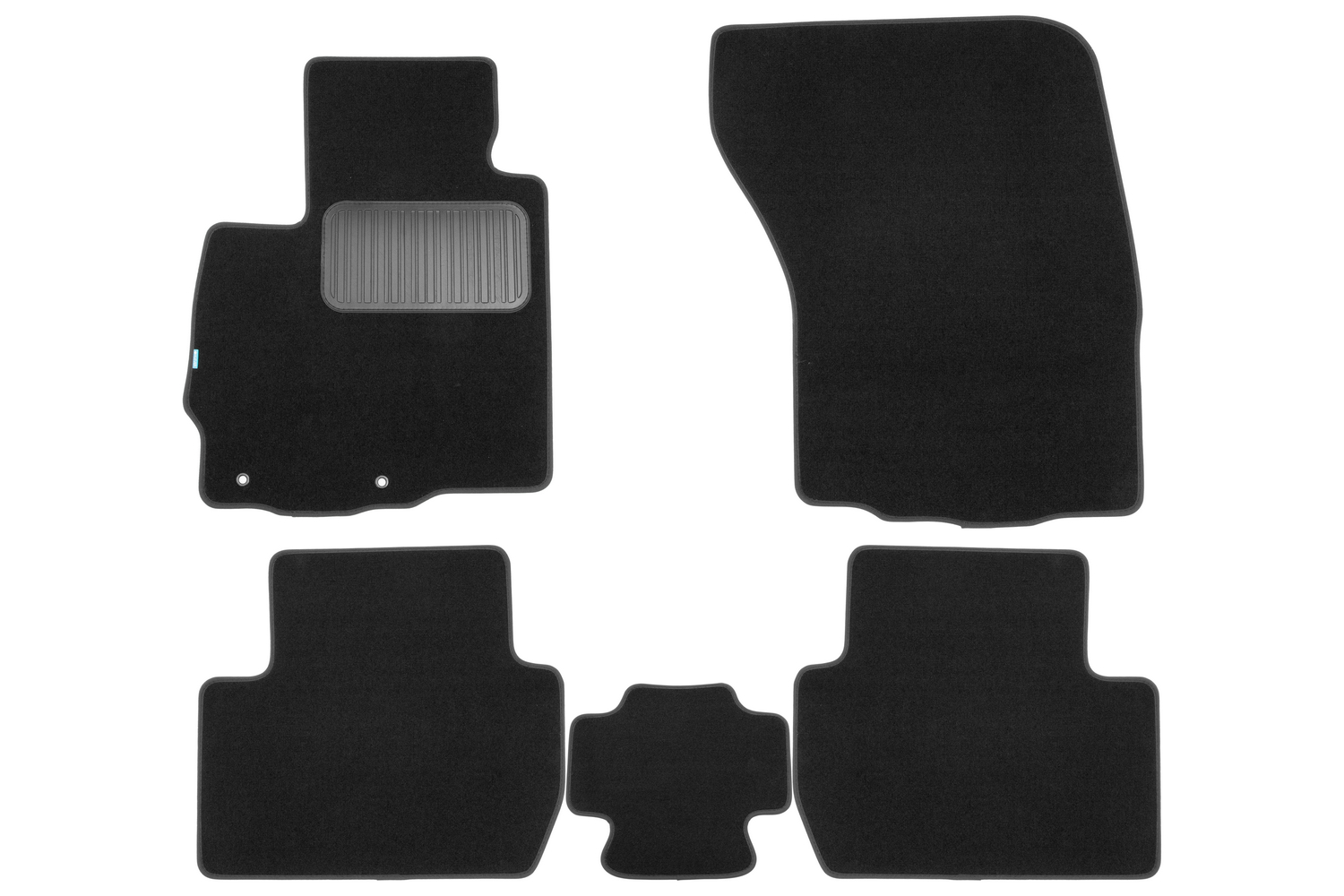 Коврики в салон Klever Premium MITSUBISHI Outlander XL, 2009-2013, внед., 5 шт. (текстиль) / Митсубиси Аутлендер