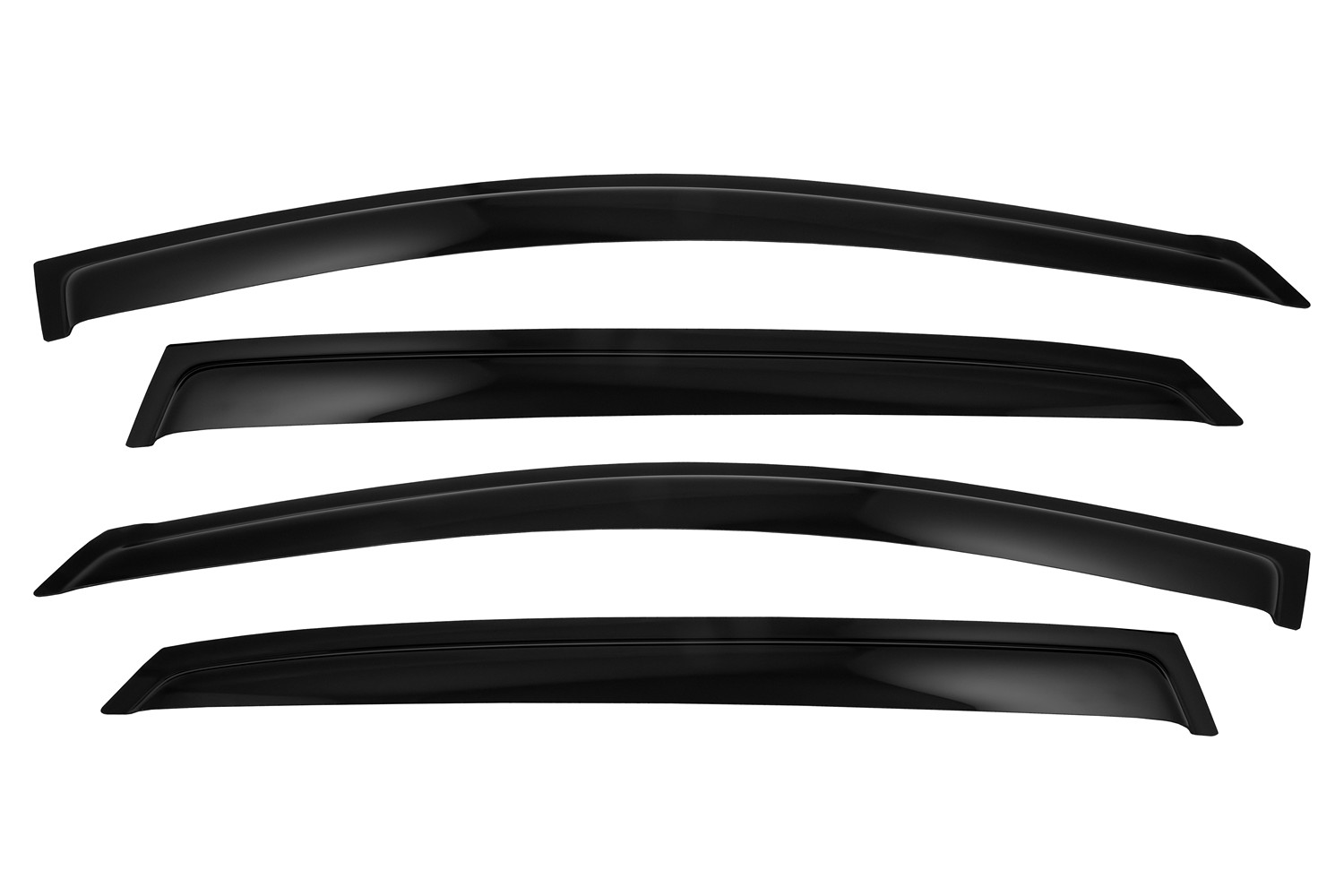 Дефлектор боковых окон Geely Emgrand, 2021-, 4 ч., темный / Джили Эмгранд 7