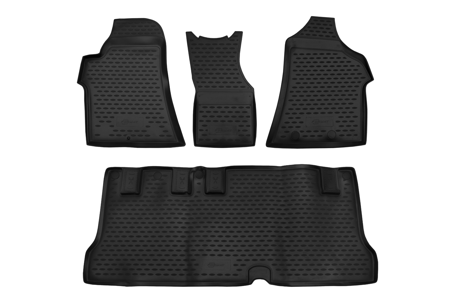 Коврики в салон для HYUNDAI H-1 (II, IIr, IIr2), 2007-2021, 4 шт. (ПУ, повышенная износосто / Хендай Н-1